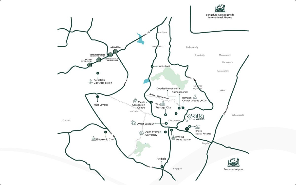 Ayana Woods Regional Connectivity